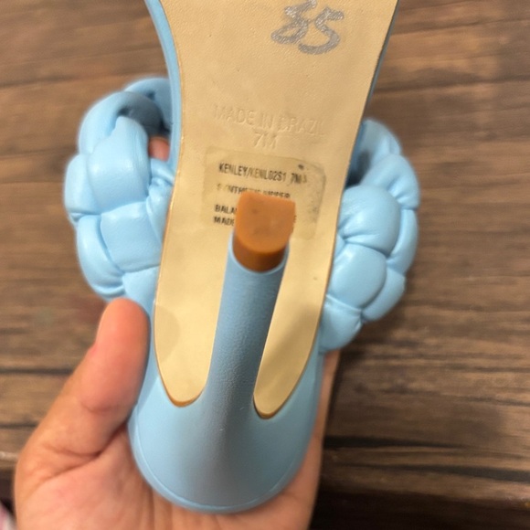 Steve Madden Light Blue Braided Sandals - Picture 3 of 5